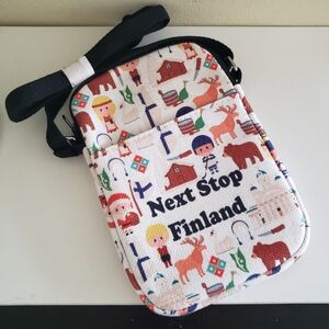 Next Stop Finland NWOT Crossbpdy Bag O/S